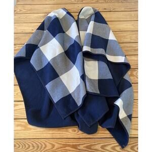 Woolrich Check Shawl Cardigan One Size Women’s Navy